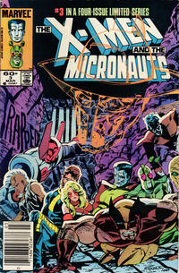 Cover Thumbnail for The X-Men and the Micronauts (Marvel, 1984 series) #3 [Newsstand]