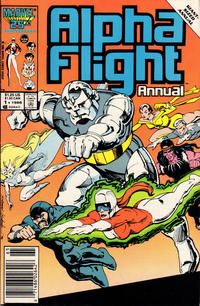 Cover Thumbnail for Alpha Flight Annual (Marvel, 1986 series) #1 [Newsstand]