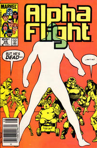 Cover for Alpha Flight (Marvel, 1983 series) #25 [Newsstand]