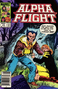 Cover for Alpha Flight (Marvel, 1983 series) #13 [Newsstand]