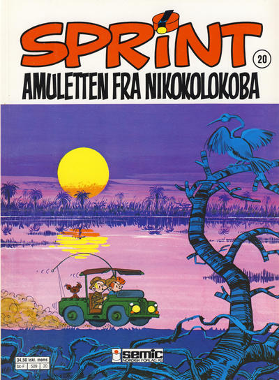 Cover for Sprint (Semic, 1986 series) #20 - Amuletten fra Nikokolokoba [3. opplag]