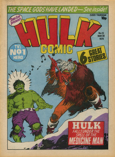 Cover for Hulk Comic (Marvel UK, 1979 series) #13