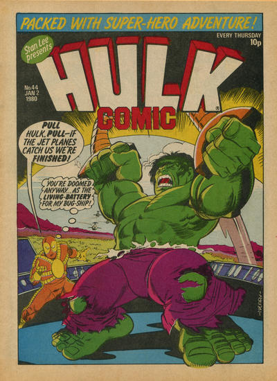 Cover for Hulk Comic (Marvel UK, 1979 series) #44