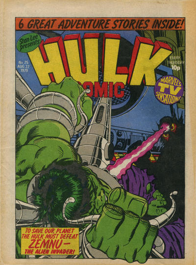 Cover for Hulk Comic (Marvel UK, 1979 series) #25