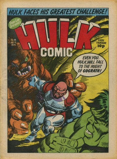 Cover for Hulk Comic (Marvel UK, 1979 series) #18