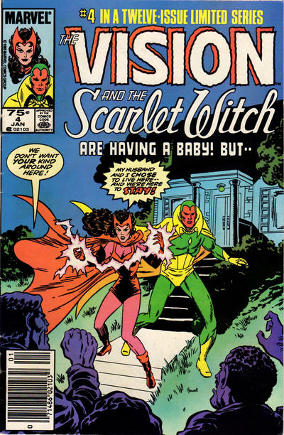 Cover for The Vision and the Scarlet Witch (Marvel, 1985 series) #4 [Newsstand]