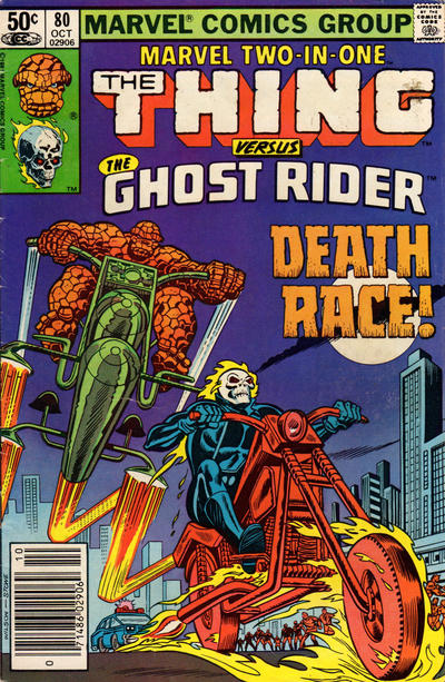 Cover for Marvel Two-in-One (Marvel, 1974 series) #80 [Newsstand]