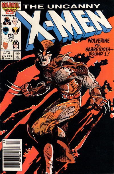 Cover for The Uncanny X-Men (Marvel, 1981 series) #212 [Newsstand]