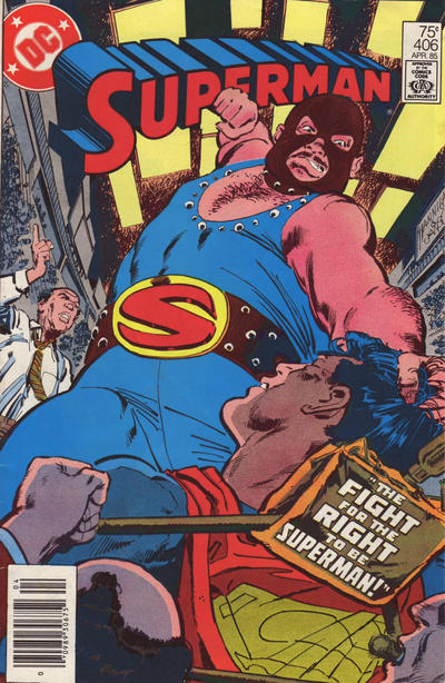 Cover for Superman (DC, 1939 series) #406 [Newsstand]