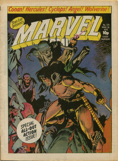 Cover for Marvel Comic (Marvel UK, 1979 series) #335