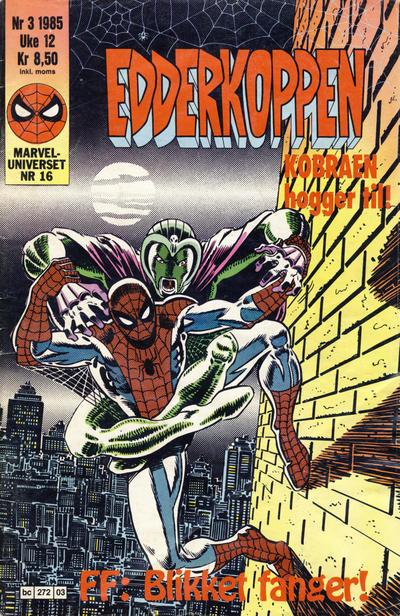 Cover for Edderkoppen (Semic, 1984 series) #3/1985