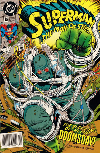 Cover for Superman: The Man of Steel (DC, 1991 series) #18 [Newsstand]