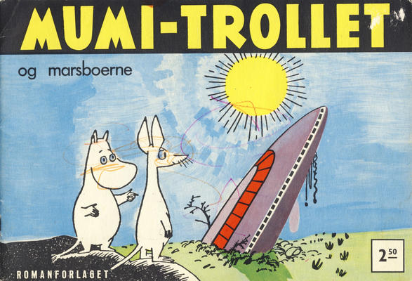 Cover for Mumi-trollet og marsboerne (Romanforlaget, 1959 series) 