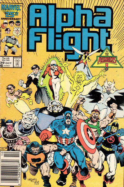 Cover for Alpha Flight (Marvel, 1983 series) #39 [Newsstand]