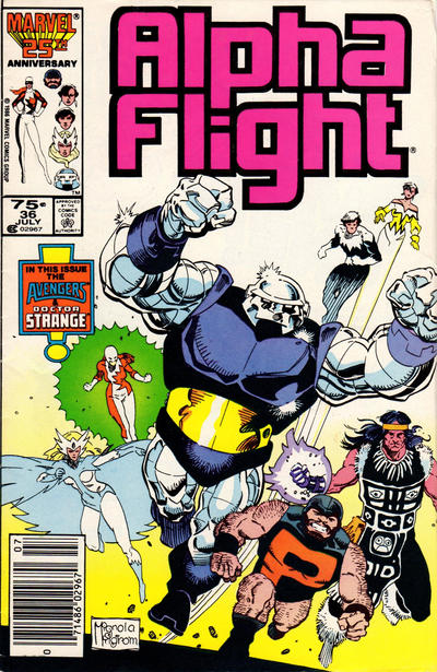 Cover for Alpha Flight (Marvel, 1983 series) #36 [Newsstand]