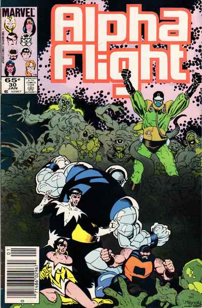 Cover for Alpha Flight (Marvel, 1983 series) #30 [Newsstand]