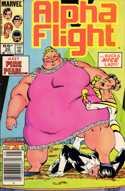 Cover for Alpha Flight (Marvel, 1983 series) #22 [Newsstand]
