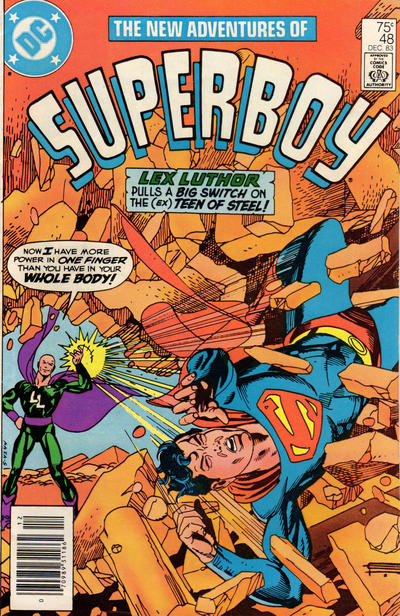 Cover for The New Adventures of Superboy (DC, 1980 series) #48 [Newsstand]