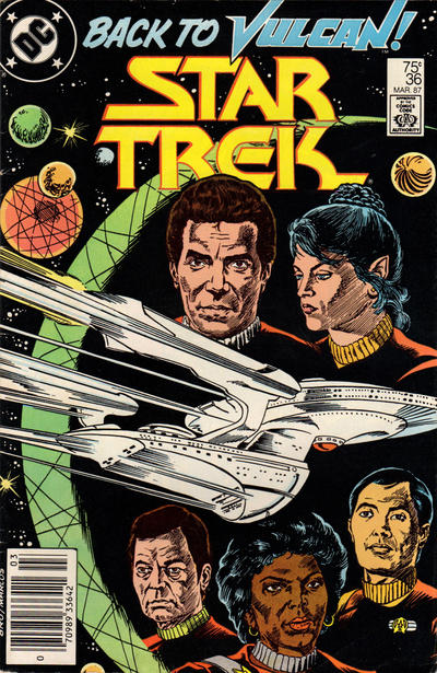 Cover for Star Trek (DC, 1984 series) #36 [Newsstand]
