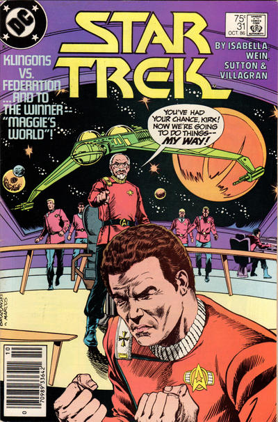 Cover for Star Trek (DC, 1984 series) #31 [Newsstand]