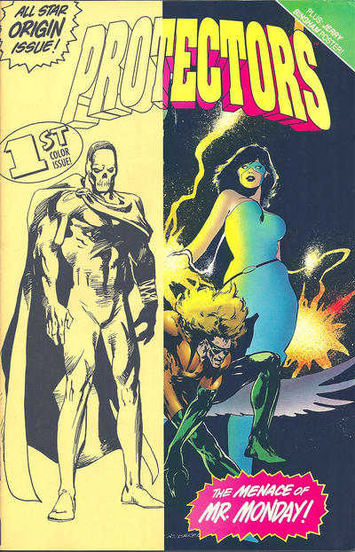 Cover for Protectors (Malibu, 1992 series) #1 [Yellow/Gold]