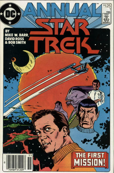 Cover for Star Trek Annual (DC, 1985 series) #1 [Newsstand]