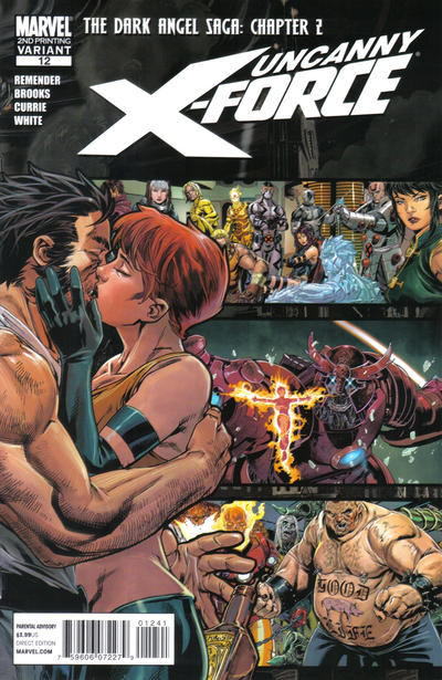 Cover for Uncanny X-Force (Marvel, 2010 series) #12 [2nd Printing]