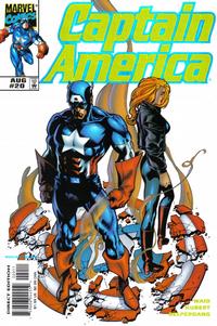 Cover for Captain America (Marvel, 1998 series) #20 [Direct Edition]