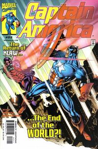 Cover for Captain America (Marvel, 1998 series) #22 [Direct Edition]