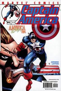 Cover Thumbnail for Captain America (Marvel, 1998 series) #45 (512) [Direct Edition]