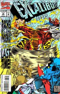 Cover Thumbnail for Excalibur (Marvel, 1988 series) #75 [Direct Edition - Deluxe Foil Cover]