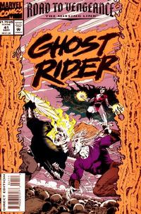 Cover for Ghost Rider (Marvel, 1990 series) #41 [Direct Edition]
