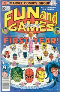 Cover Thumbnail for Fun and Games Magazine (Marvel, 1979 series) #12 [Newsstand]