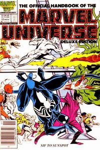 Cover Thumbnail for The Official Handbook of the Marvel Universe Deluxe Edition (Marvel, 1985 series) #12 [Newsstand]