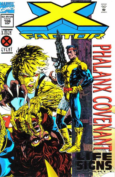 Cover for X-Factor (Marvel, 1986 series) #106 [Direct Edition - Deluxe Holo-Foil Cover]