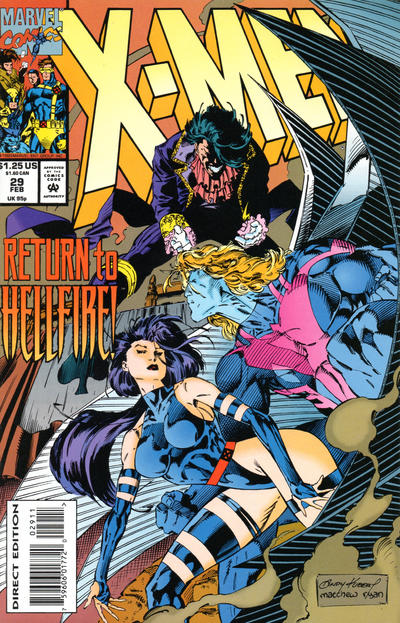Cover for X-Men (Marvel, 1991 series) #29 [Direct Edition]