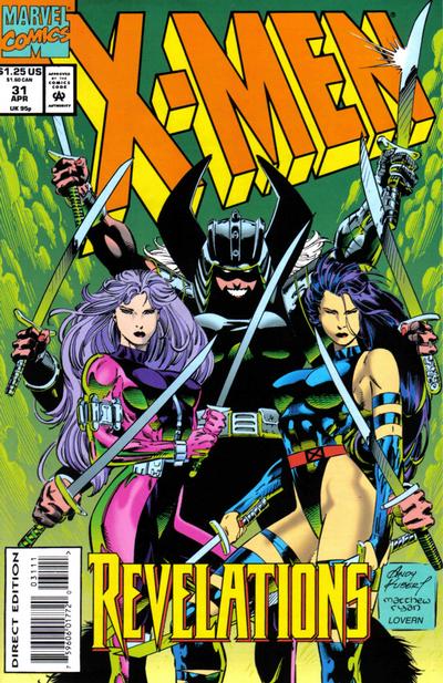 Cover for X-Men (Marvel, 1991 series) #31 [Direct Edition]
