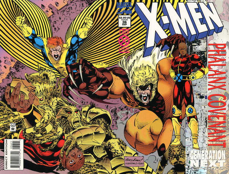 Cover for X-Men (Marvel, 1991 series) #36 [Direct Edition Holo-Foil Enhanced Variant]