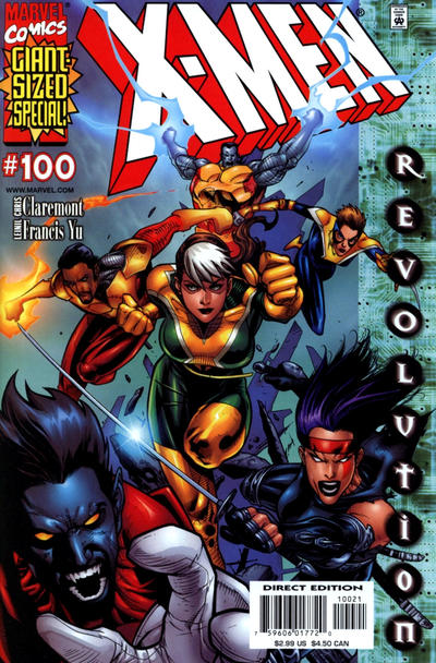 Cover for X-Men (Marvel, 1991 series) #100 [Yu cover variant]