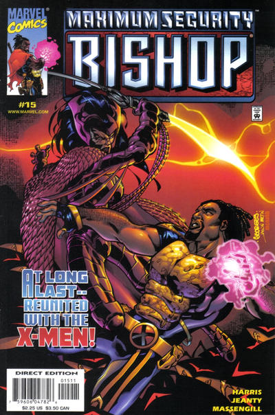 Cover for Bishop: The Last X-Man (Marvel, 1999 series) #15 [Direct Edition]