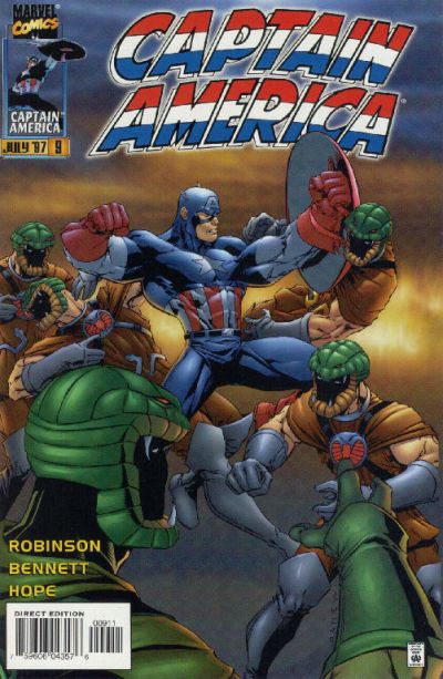 Cover for Captain America (Marvel, 1996 series) #9 [Direct Edition]