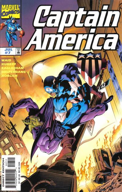 Cover for Captain America (Marvel, 1998 series) #7 [Direct Edition]