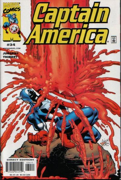 Cover for Captain America (Marvel, 1998 series) #34 [Newsstand]