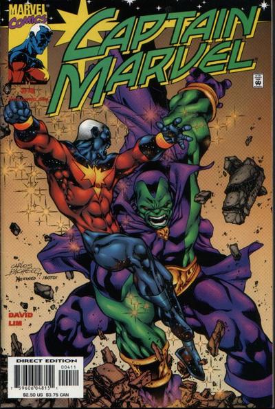 Cover for Captain Marvel (Marvel, 2000 series) #4 [Direct Edition]