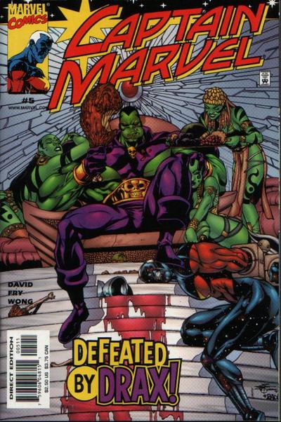 Cover for Captain Marvel (Marvel, 2000 series) #5 [Direct Edition]