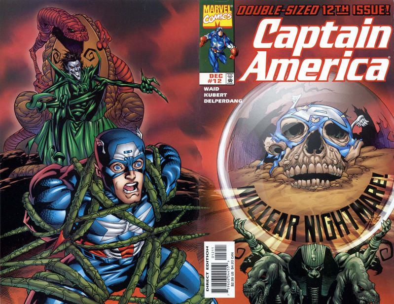 Cover for Captain America (Marvel, 1998 series) #12 [Direct Edition]