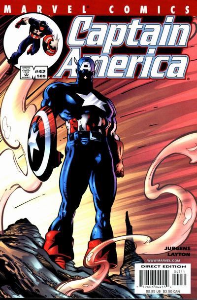 Cover for Captain America (Marvel, 1998 series) #42 (509) [Direct Edition]