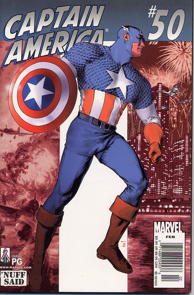 Cover for Captain America (Marvel, 1998 series) #50 (518) [Newsstand]