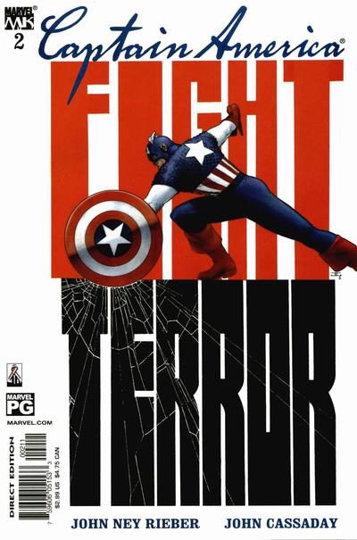 Cover for Captain America (Marvel, 2002 series) #2 [Direct Edition]