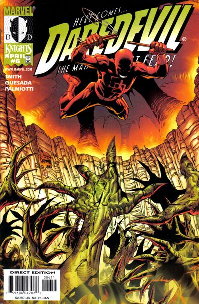 Cover for Daredevil (Marvel, 1998 series) #6 [Direct Edition]